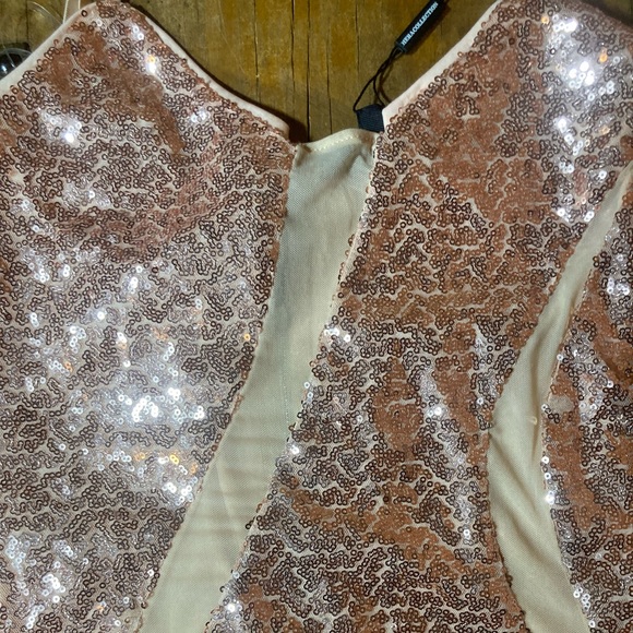 Hera Collection pink sequin mini dress - Picture 2 of 8